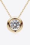 Adored 1 Carat Moissanite Pendant 925 Sterling Silver Necklace