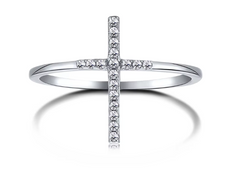 Cross Elegance Zircon Ring