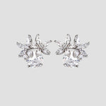 Zircon 925 Sterling Silver Flower Stud Earrings