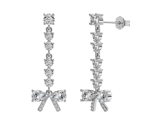 Bow Elegance Drop Earrings