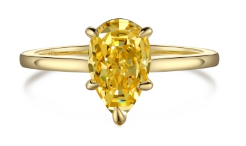 Radiant Pear Classic Ring