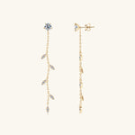 1.38 Carat Moissanite 925 Sterling Silver Leaf Earrings
