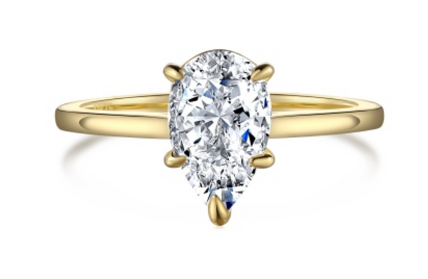 Radiant Pear Classic Ring