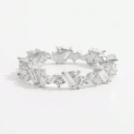 925 Sterling Silver Inlaid Zircon Ring