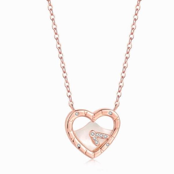 Rose Gold Heart Necklace