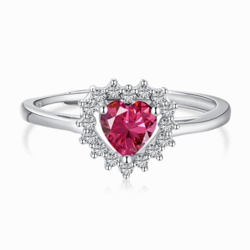 Radiant Heart Charm Ring