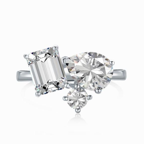 Trio Brilliance Radiant Cut Ring