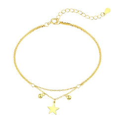 Golden Star Double Chain Bracelet