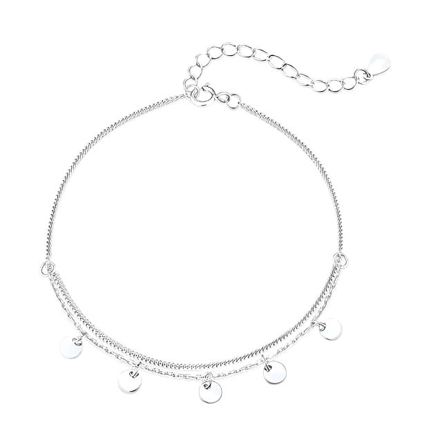 Charmed Silver Disc Bracelet