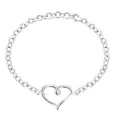 Heart Link Chain Bracelet