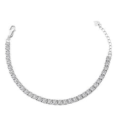 Radiant Zircon Tennis Bracelet