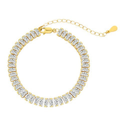 Radiant Rectangle Zircon Bracelet