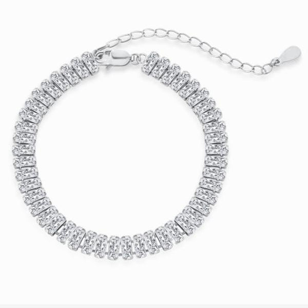 Radiant Rectangle Zircon Bracelet