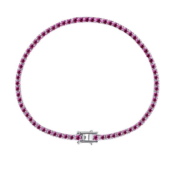 Ruby Radiance Round Bracelet