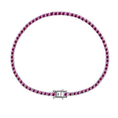 Ruby Radiance Round Bracelet