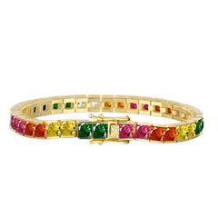 Radiant Rainbow Square Bracelet