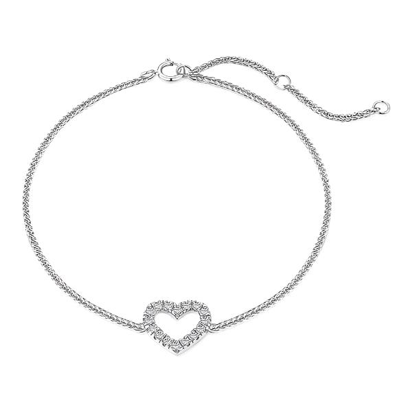 Luminous Heart Charm Bracelet