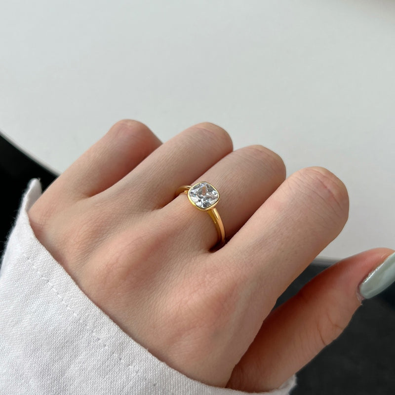 Classic Cushion Cut Duo Ring