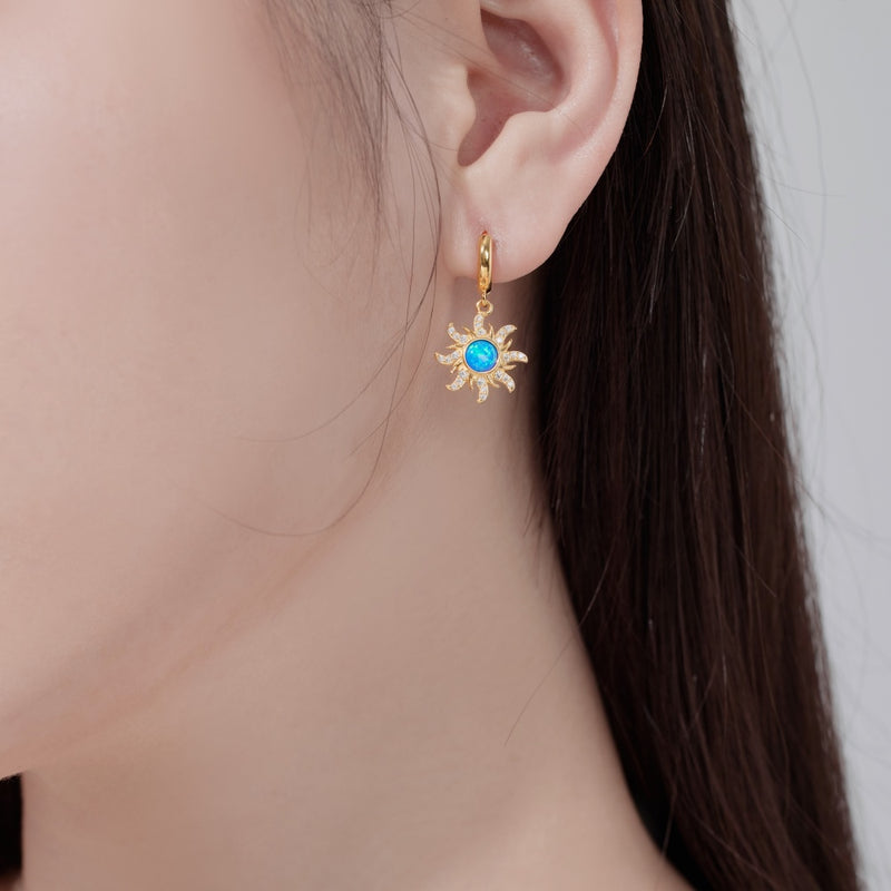 Sunlit Opal Radiance Earrings