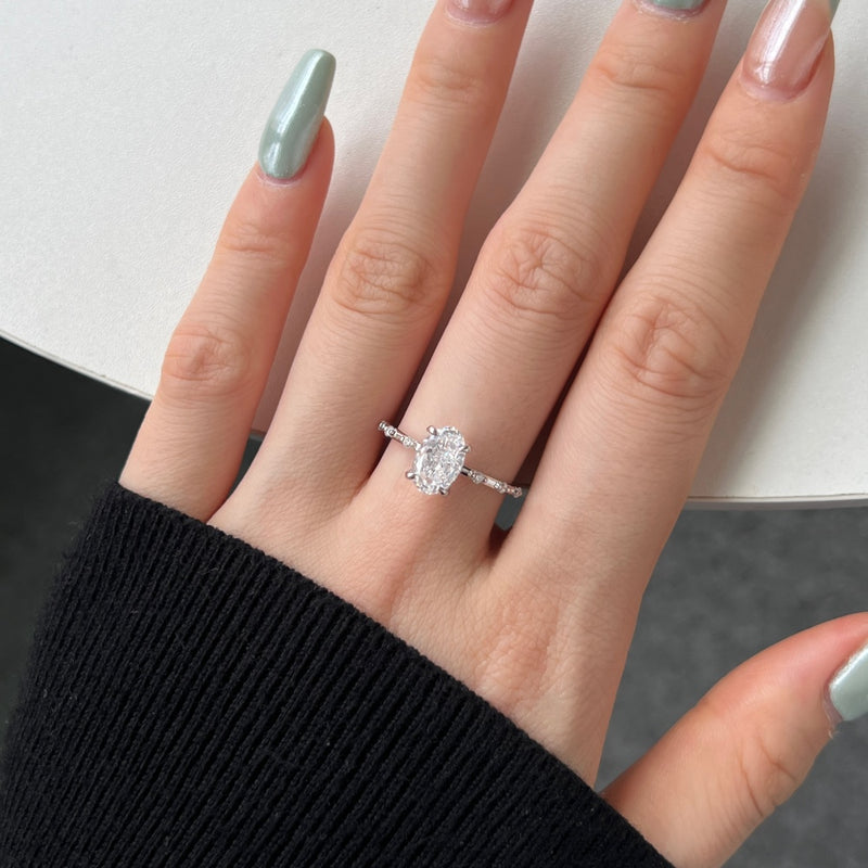 Radiant Oval Ring