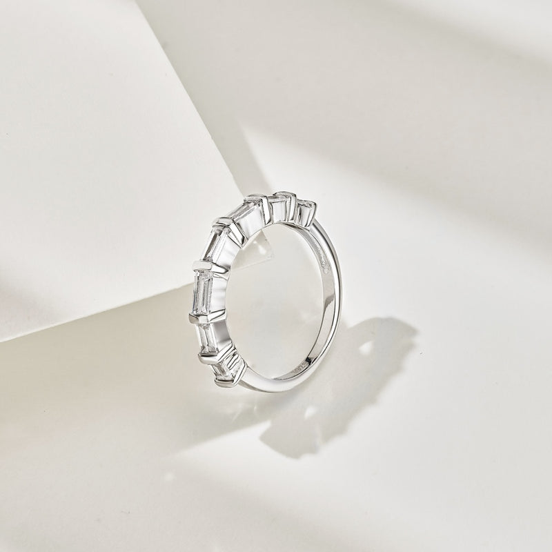 Baguette Zircon Band Ring