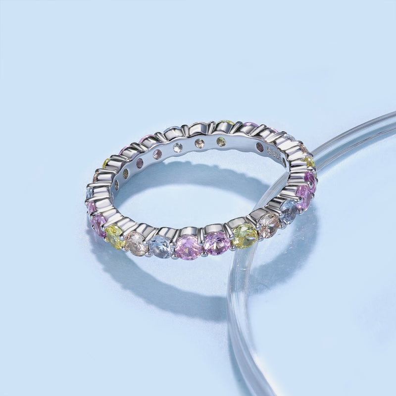 Pastel Radiance Eternity Band