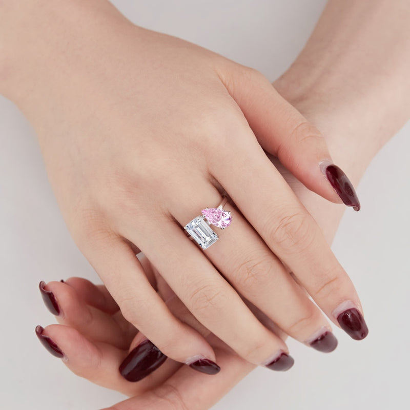 Dual Elegance Two-Stone Ring