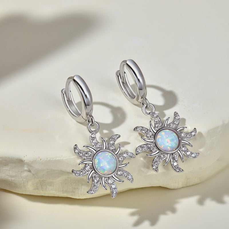 Sunlit Opal Radiance Earrings