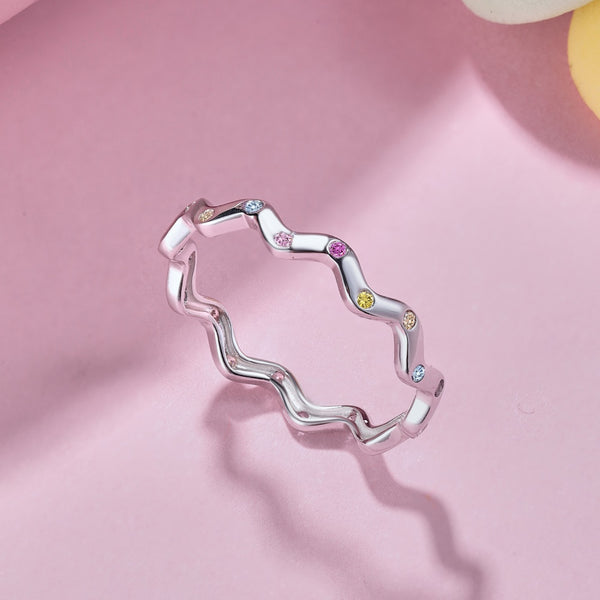 Wavy Spectrum Ring