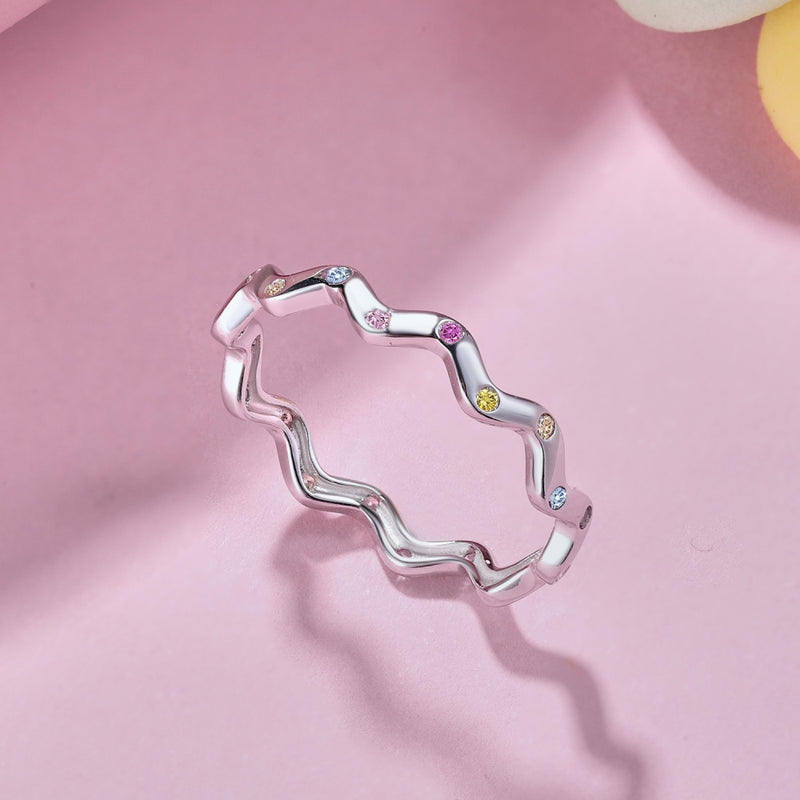 Wavy Spectrum Ring