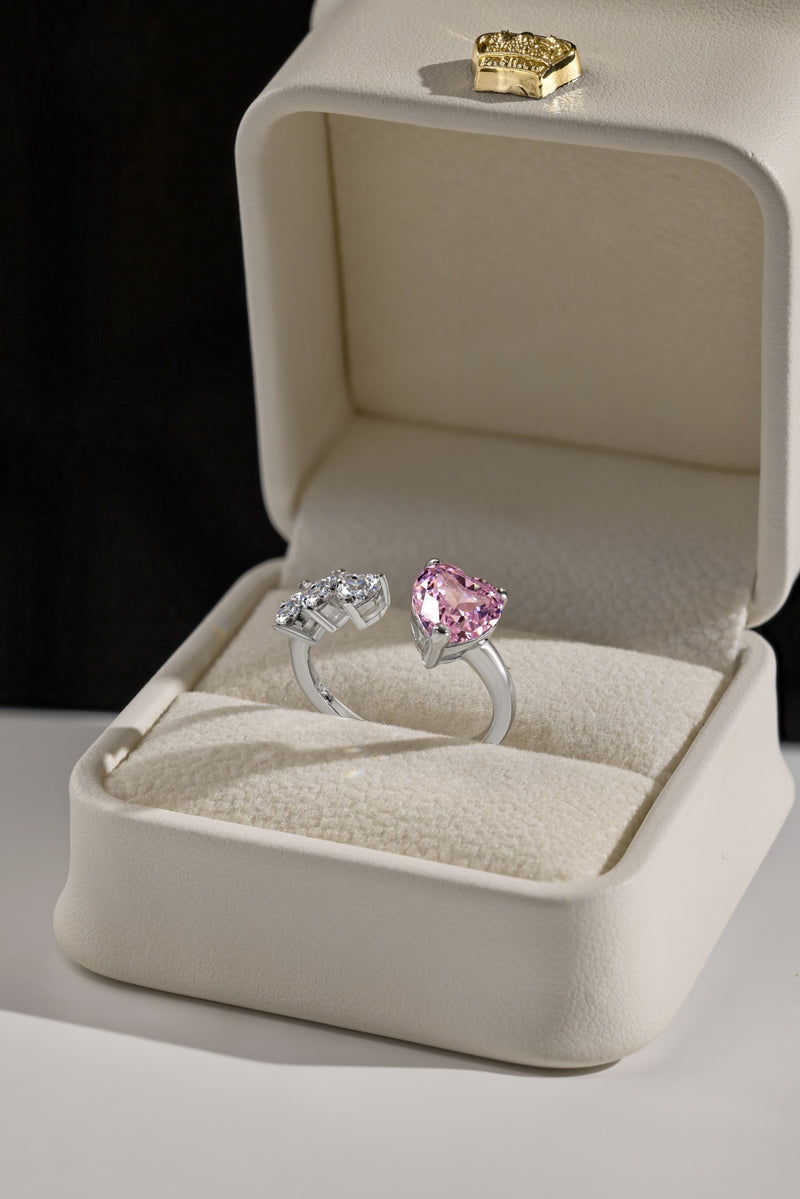 Radiant Heart Zircon Ring