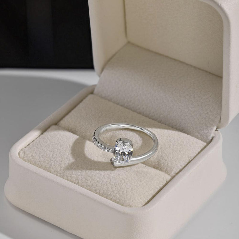 Radiant Oval Solitaire Ring