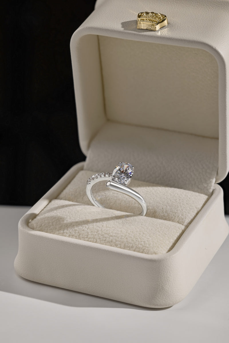 Radiant Oval Solitaire Ring