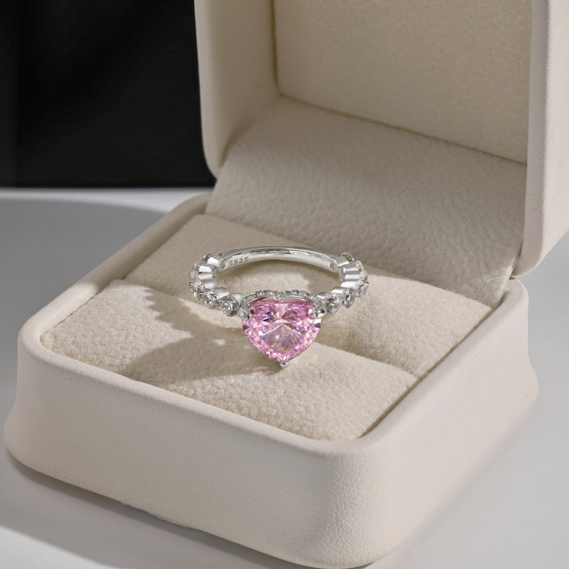 Radiant Heart-Cut Eternity Ring