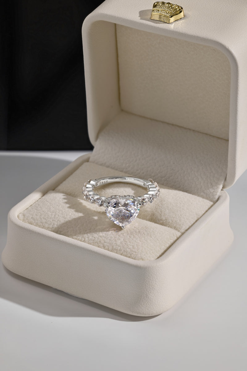 Radiant Heart-Cut Eternity Ring