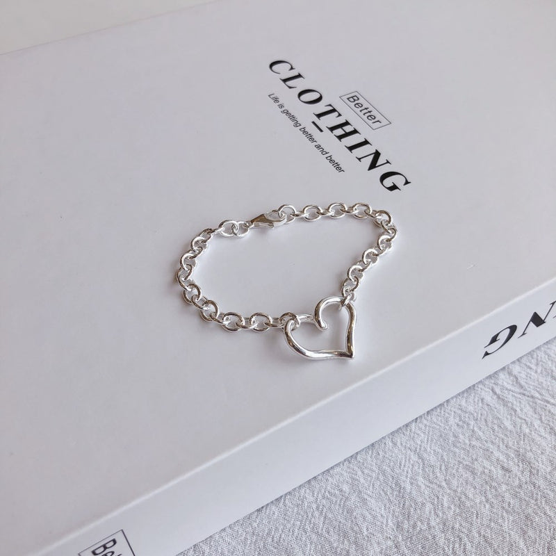 Heart Link Chain Bracelet