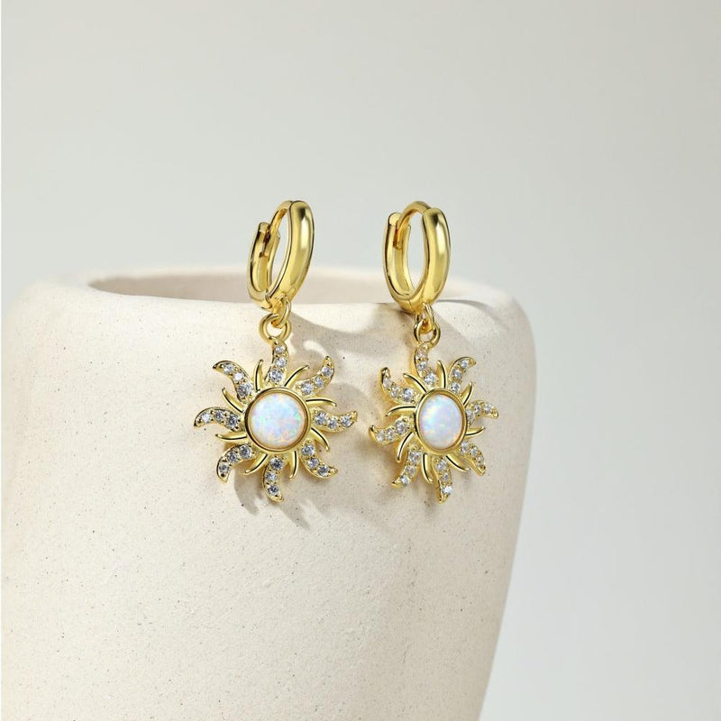 Sunlit Opal Radiance Earrings