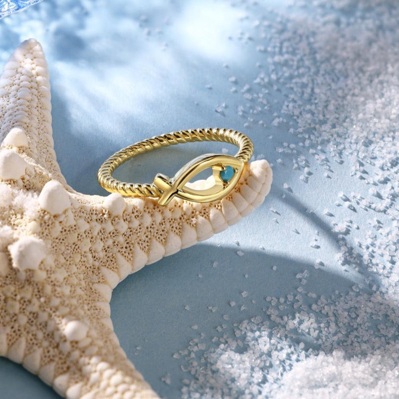 Ocean Whisper Turquoise Ring