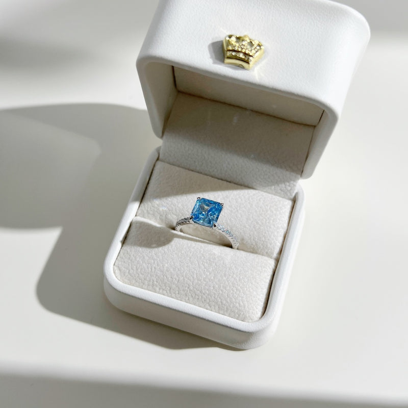 Radiant Square Elegance Ring