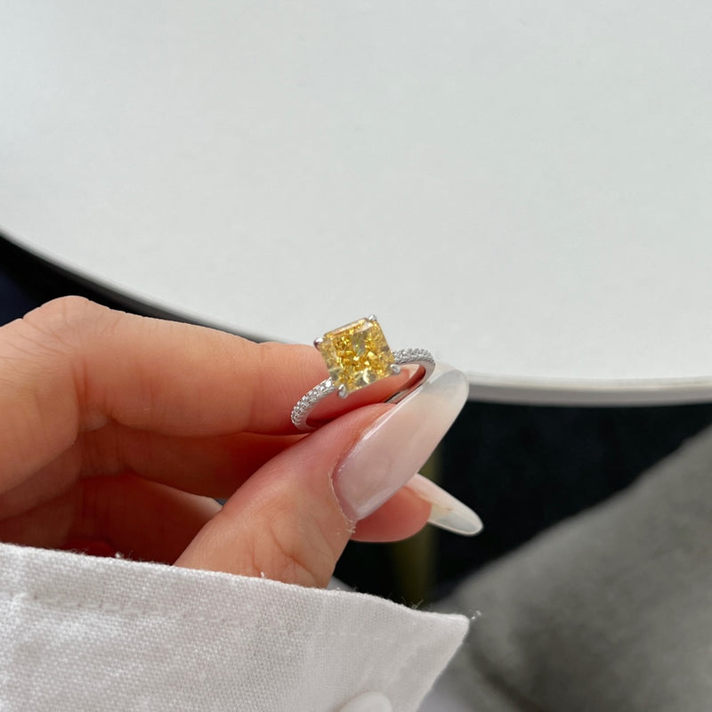 Radiant Square Elegance Ring