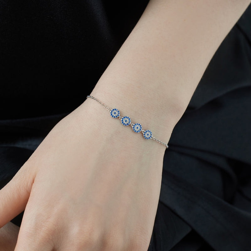 Blue Harmony Circle Bracelet