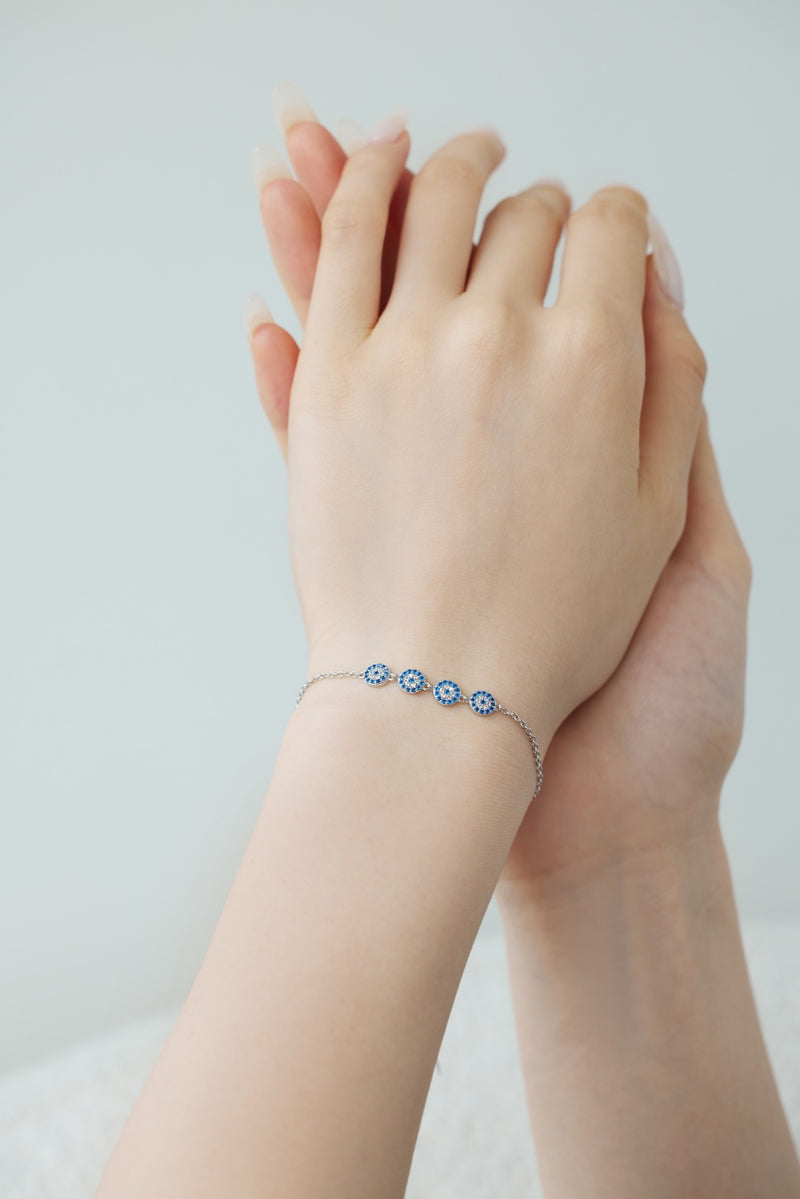 Blue Harmony Circle Bracelet