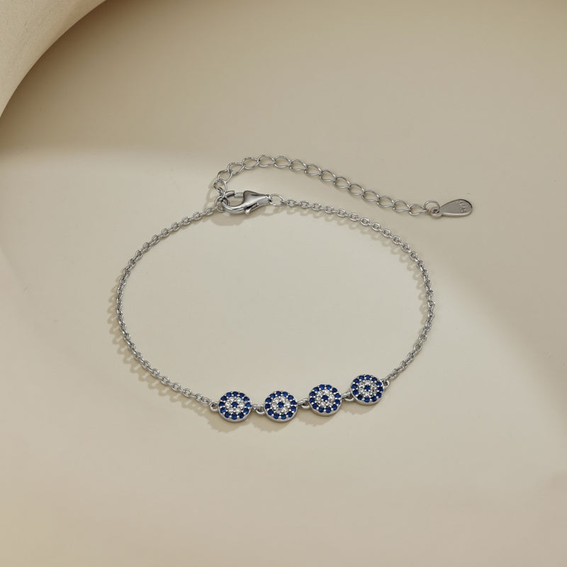 Blue Harmony Circle Bracelet