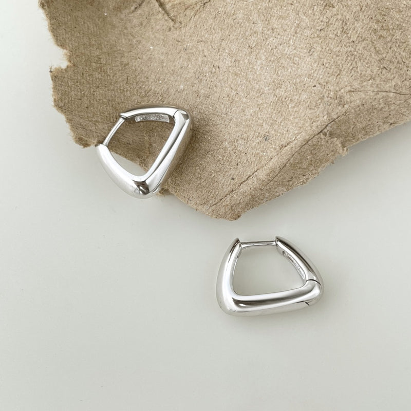 Geometric Elegance Hoop Earrings