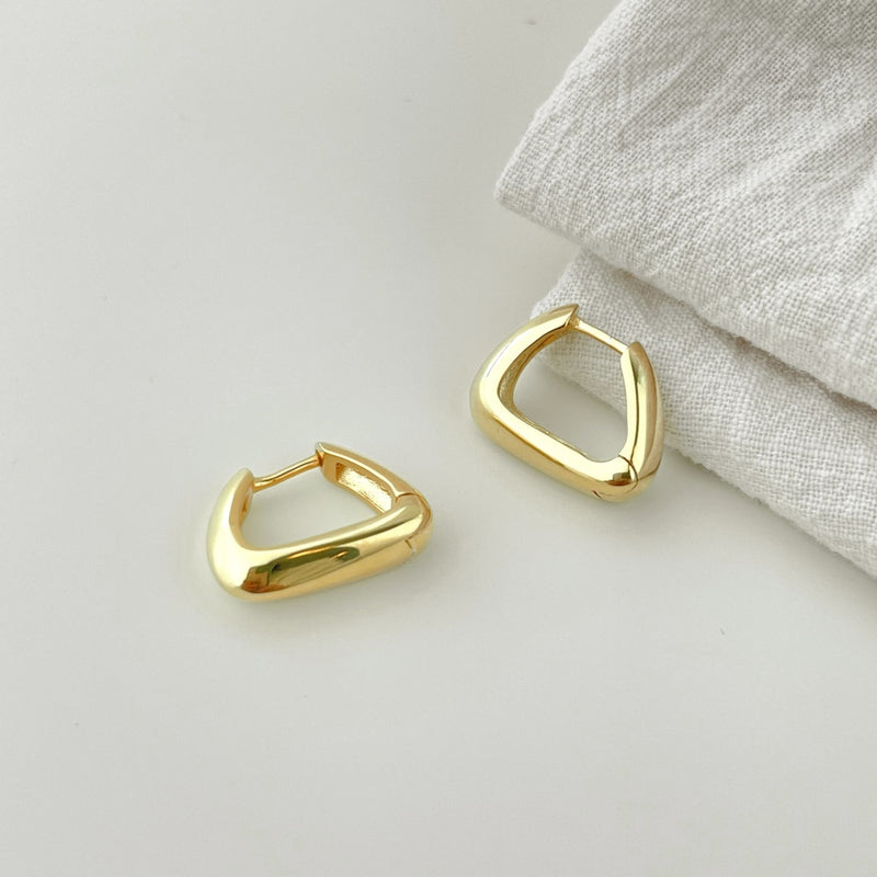 Geometric Elegance Hoop Earrings