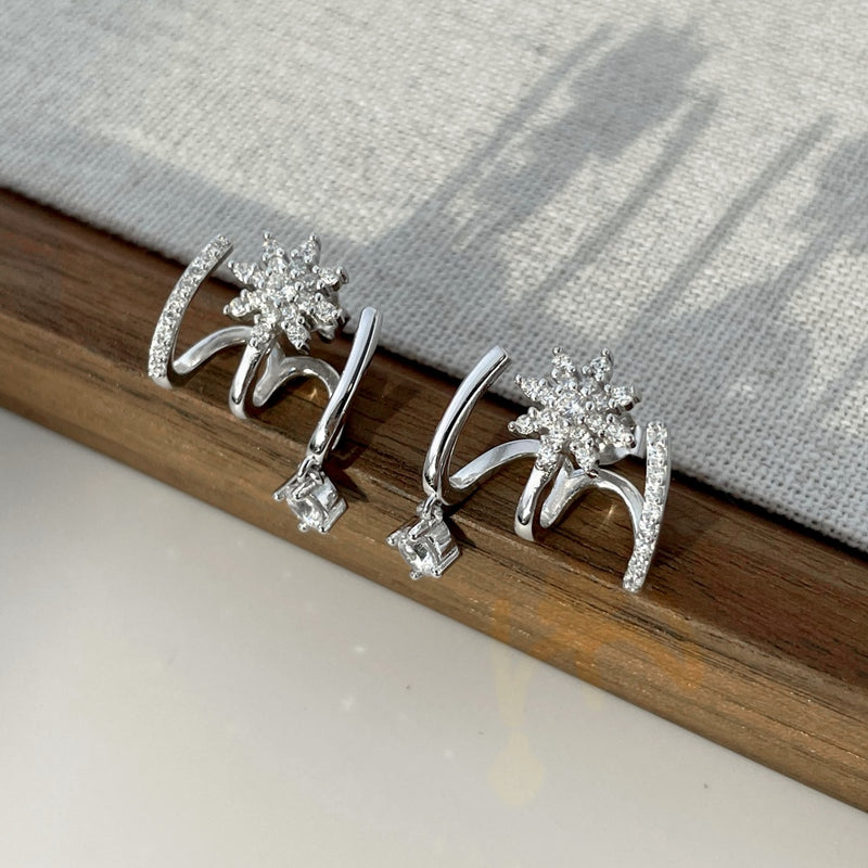 Stellar Snowflake Earrings