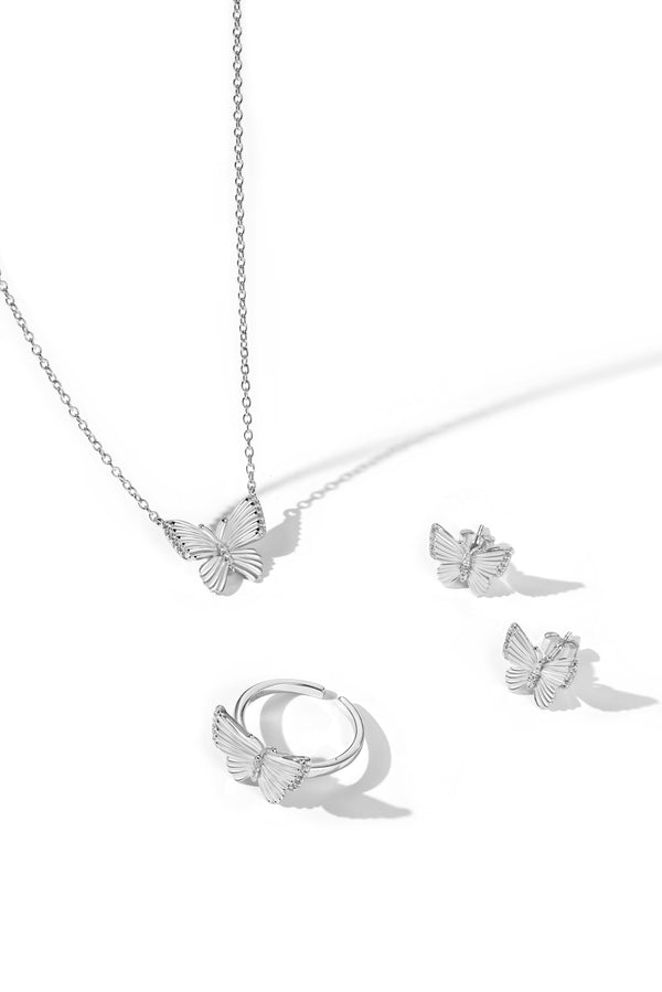 Butterfly Charm Jewelry Set