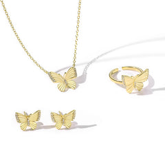 Butterfly Charm Jewelry Set