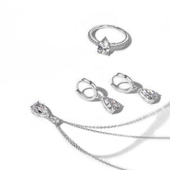 Elegant Pear-Cut Jewelry Set