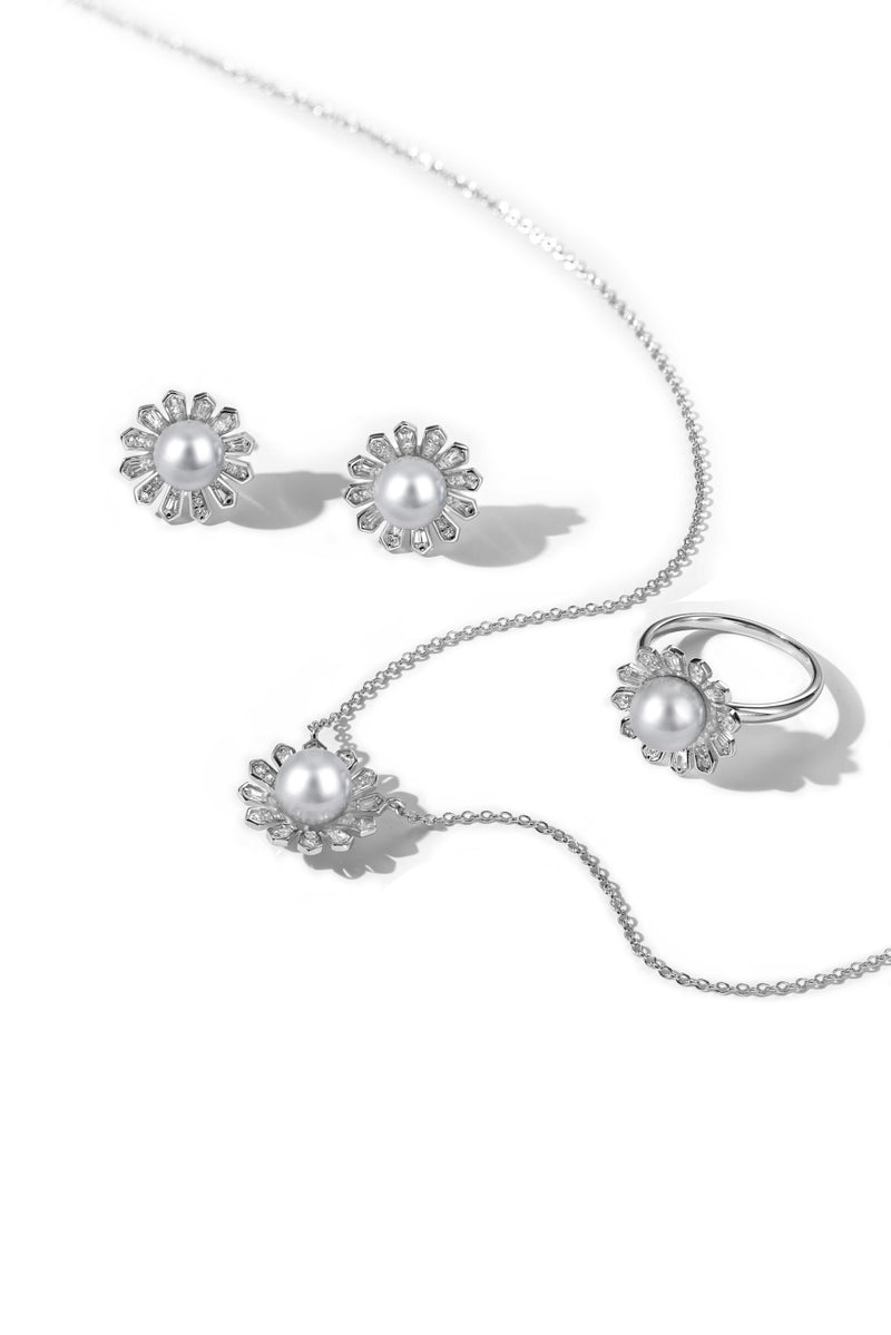 Daisy Pearl Jewelry Set